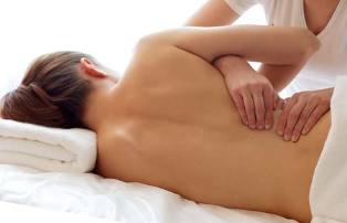 el dolor de espalda después de la entrega de masaje